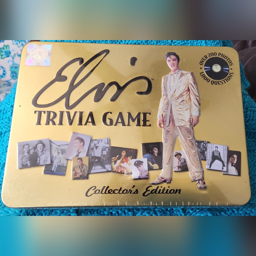 Elvis Trivia Game - Collector's Edition in Sealed Gold Tin